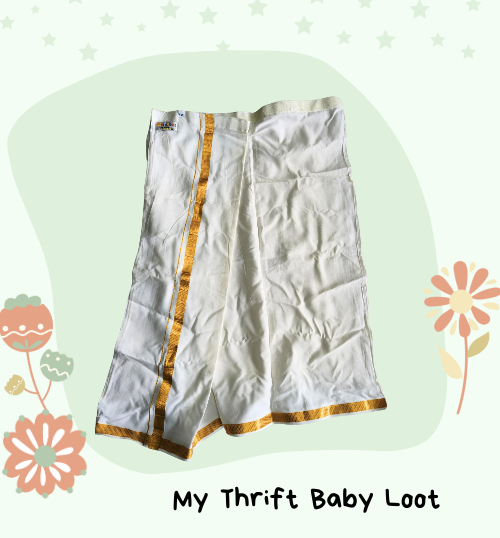 Preloved velcro lungi for boys (7-8 years)